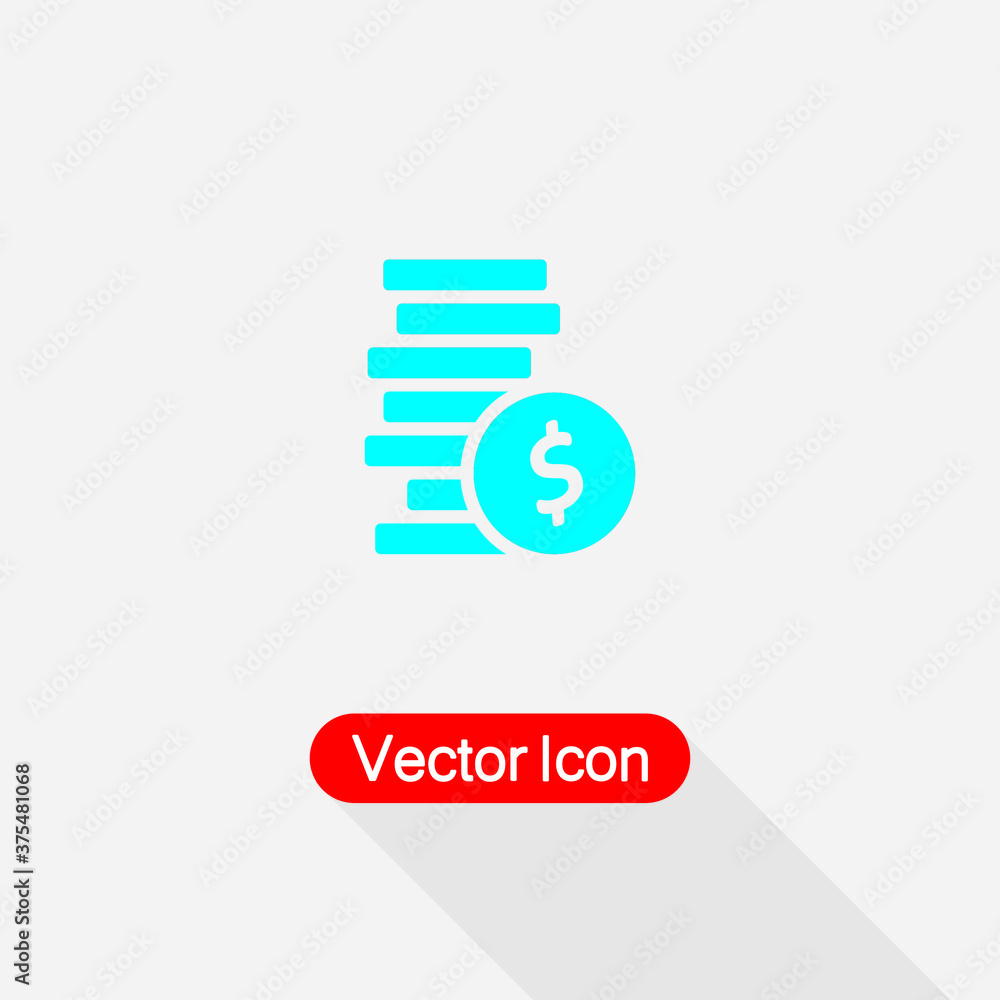 Coins Icon, Money Icon, Finance Icon Vector Illustration Eps10 Coins Icon, Money Icon, Finance Icon Vector Illustration Eps10