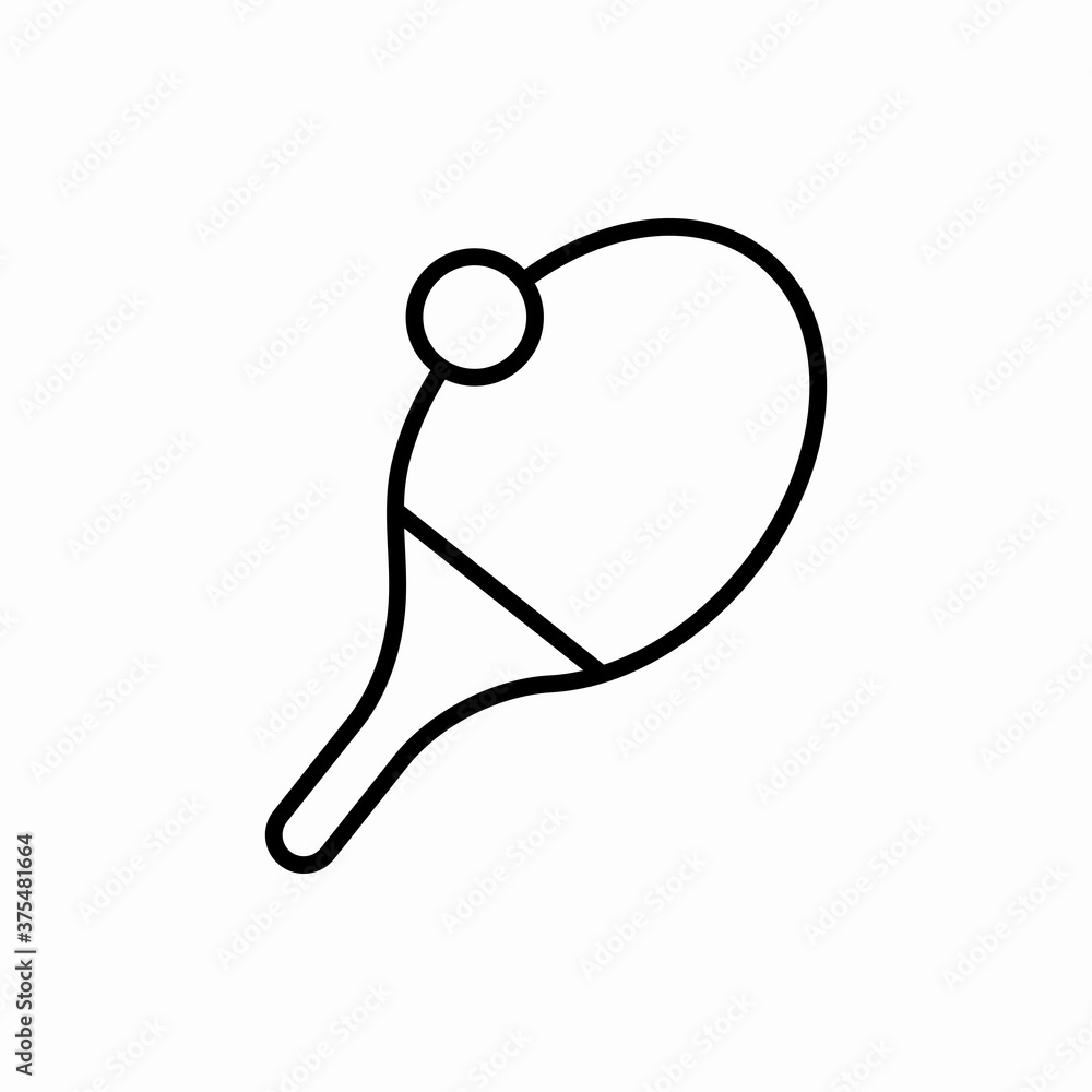 Obraz premium Outline table tennis icon.Table tennis vector illustration. Symbol for web and mobile