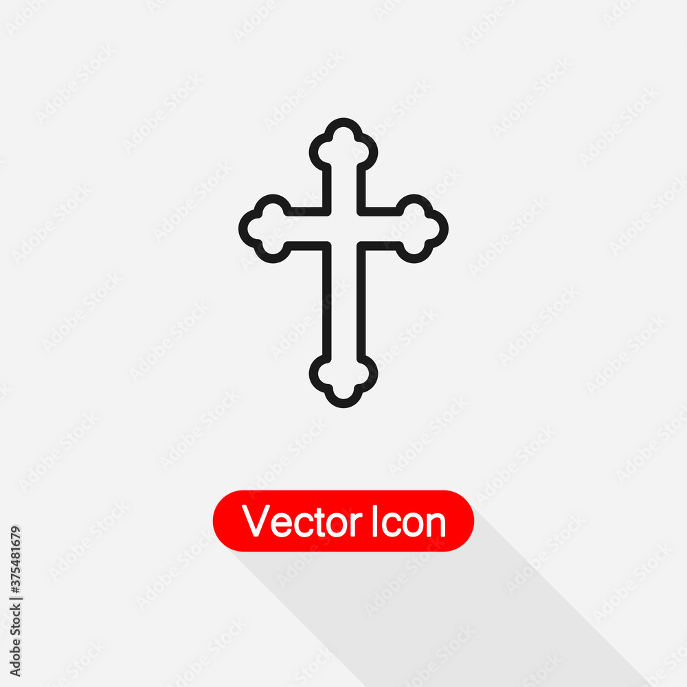 Cross Christian Icon Vector Illustration Eps10 Cross Christian Icon Vector Illustration Eps10