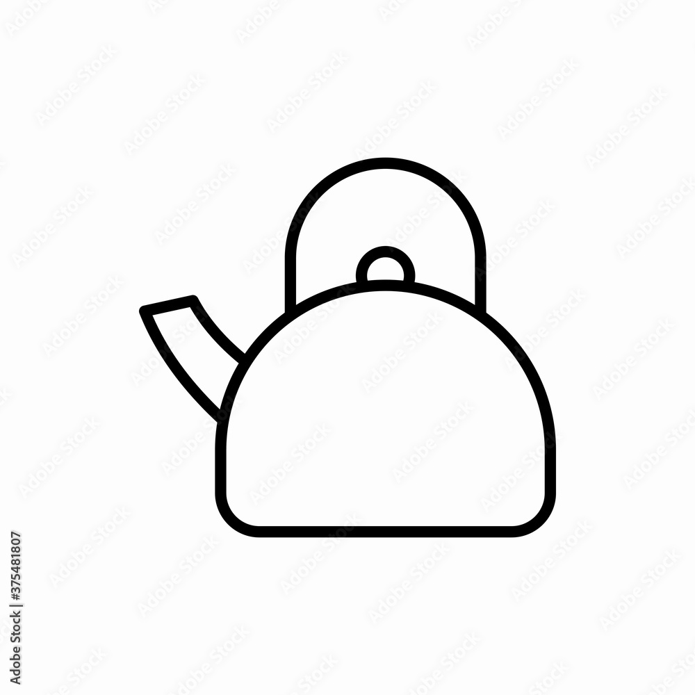 Outline teapot icon.Teapot vector illustration. Symbol for web and mobile Outline teapot icon.Teapot vector illustration. Symbol for web and mobile