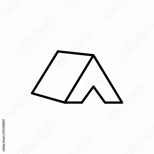 Outline tent icon.Tent vector illustration. Symbol for web and mobile