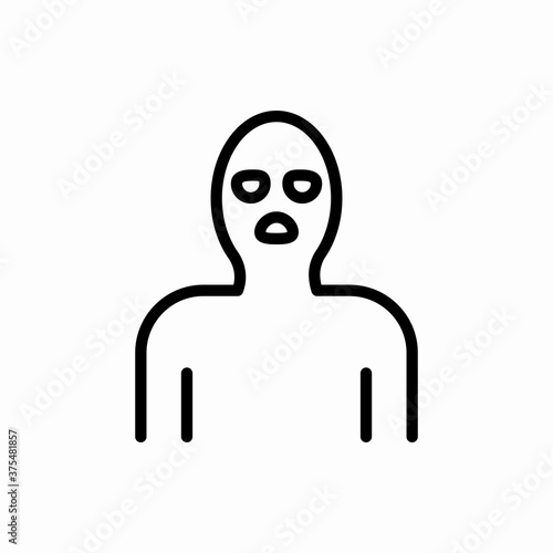 Outline thief icon.Thief vector illustration. Symbol for web and mobile