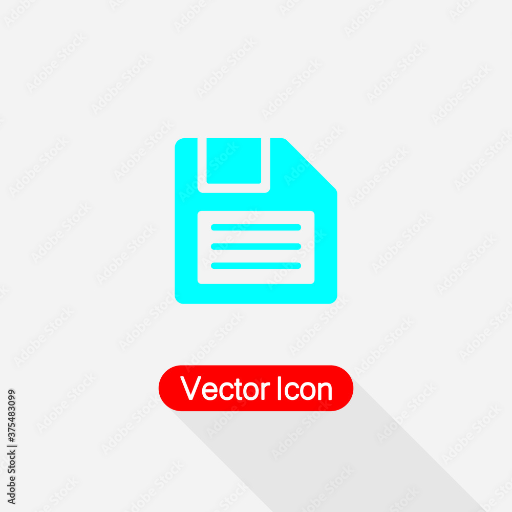 Diskette Icon, Save Symbol Vector Illustration Eps10 Diskette Icon, Save Symbol Vector Illustration Eps10