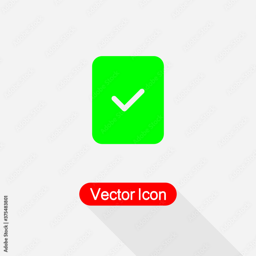Document With Check Mark Icon Vector Illustration Eps10 Document With Check Mark Icon Vector Illustration Eps10