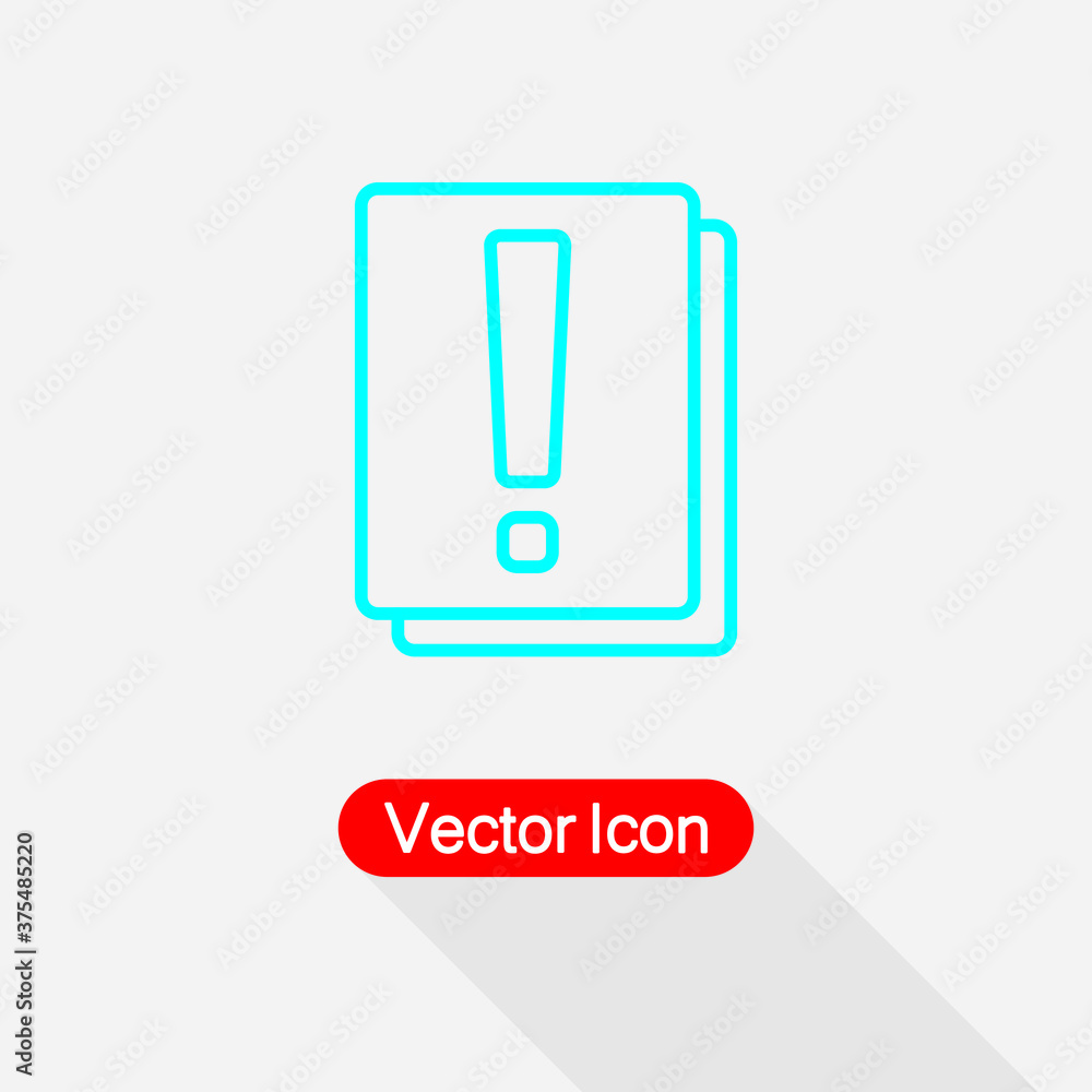 Exclamation Point Book Icon Exclamation Mark Icon Vector Illustration Eps10 Exclamation Point Book Icon Exclamation Mark Icon Vector Illustration Eps10