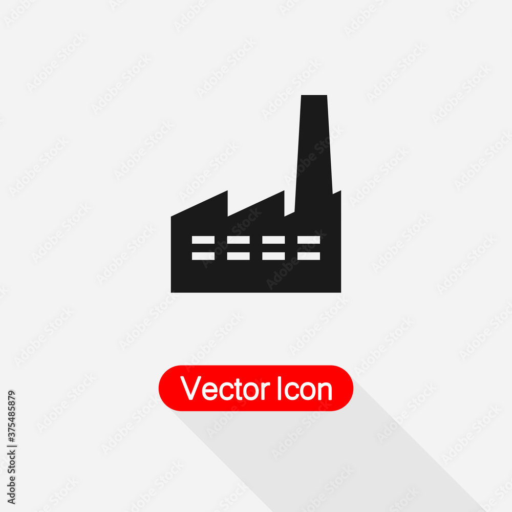 Factory Icon Vector Illustration Eps10 Factory Icon Vector Illustration Eps10