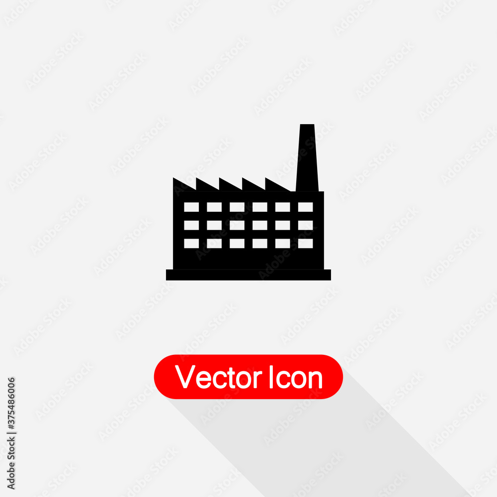 Obraz premium Factory Icon Vector Illustration Eps10