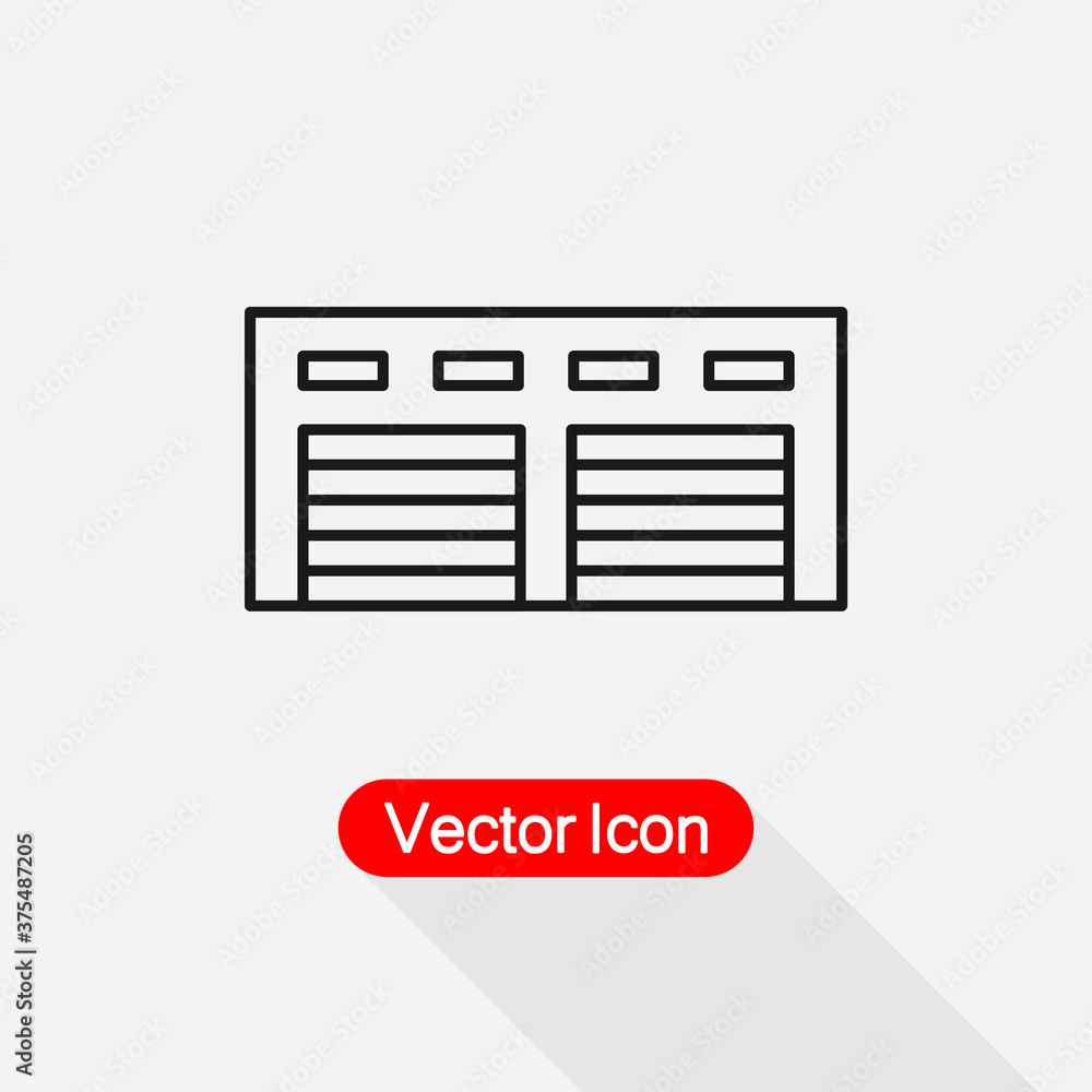 Garage Icon, Warehouse Icon Vector Illustration Eps10 Garage Icon, Warehouse Icon Vector Illustration Eps10