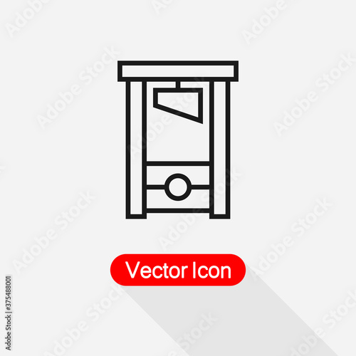 Guillotine Icon Vector Illustration Eps10