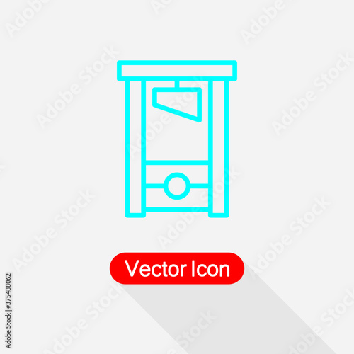 Guillotine Icon Vector Illustration Eps10