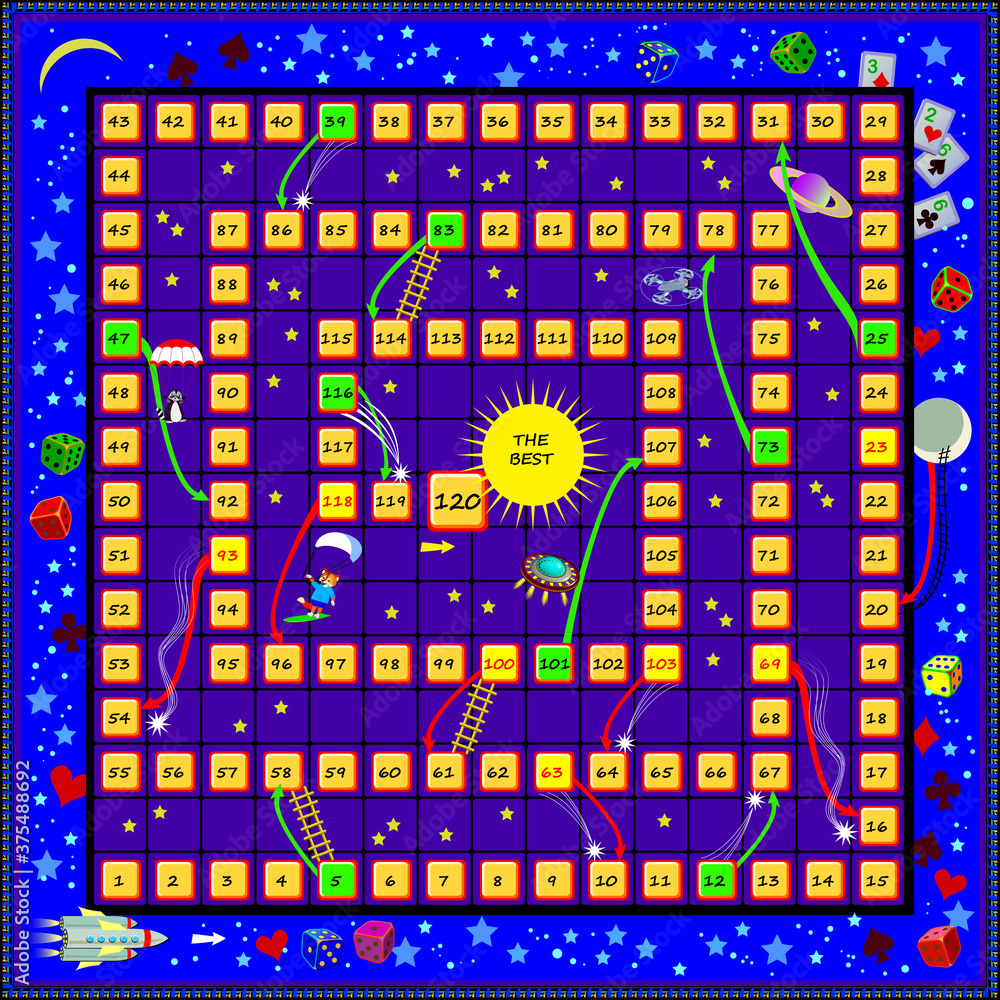 Board game for little children with a dice. Printable page for baby ...