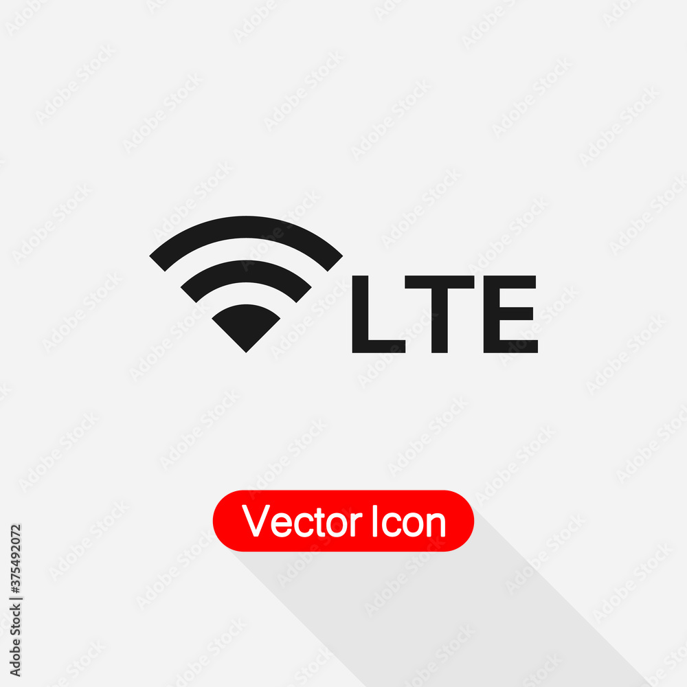 LTE Network Icon Vector Illustration Eps10 LTE Network Icon Vector Illustration Eps10