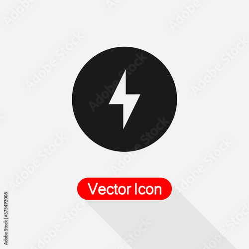 Free Download Lightning Icon, Energy Icon, Electricity Icon Vector Illustration Eps10 - GFXLoad