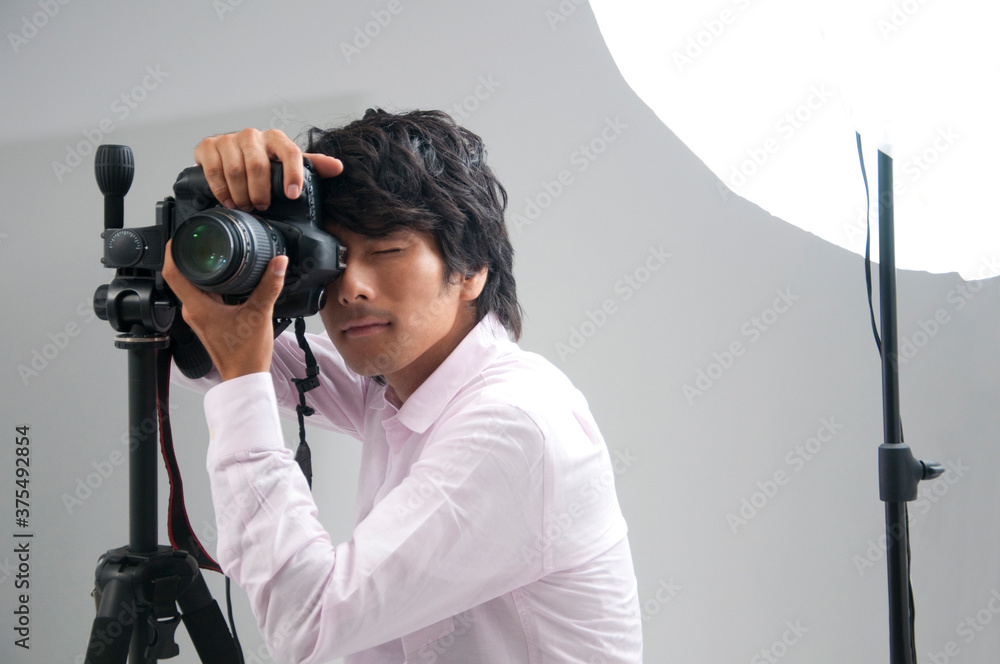 Obraz premium カメラマン