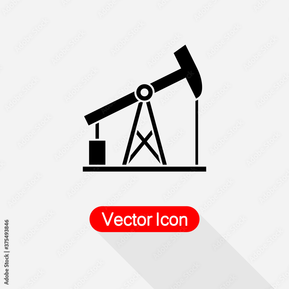 Oil Derrick Icon Vector Illustration Eps10 Oil Derrick Icon Vector Illustration Eps10