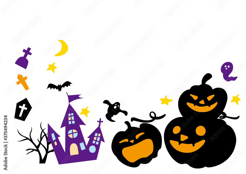 ハロウィンの背景イラスト
ハロウィンの背景イラスト