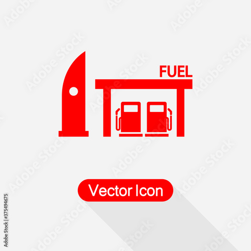 Petrol Station Icon, Fuel Station Icon Bio Fuel Canister Icon, Canister Icon, Container and Jerrican, Jug, Gas Symbol Vector Illustration Eps10