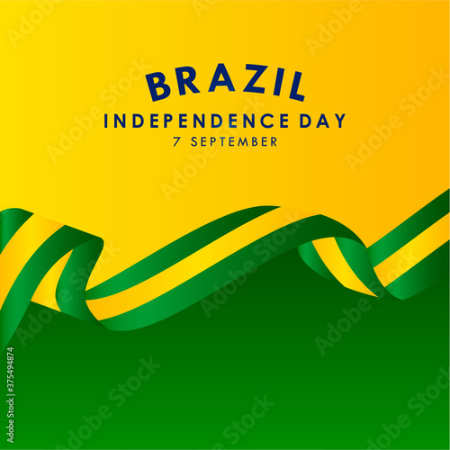 Brazil Independence Day Vector Design For Banner Print and Greeting Background