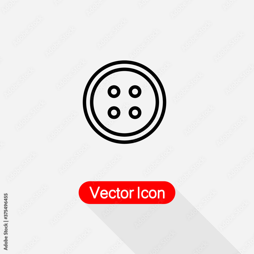 Round Clothing Button Icon Vector Illustration Eps10 Round Clothing Button Icon Vector Illustration Eps10
