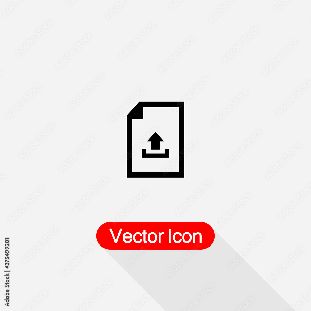 Upload Document Icon Vector Illustration Eps10 Upload Document Icon Vector Illustration Eps10
