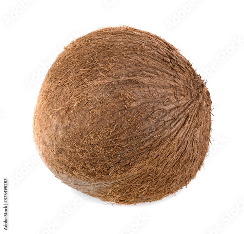 Coconut isolated. Cocos white. Coconut isolate on white background.