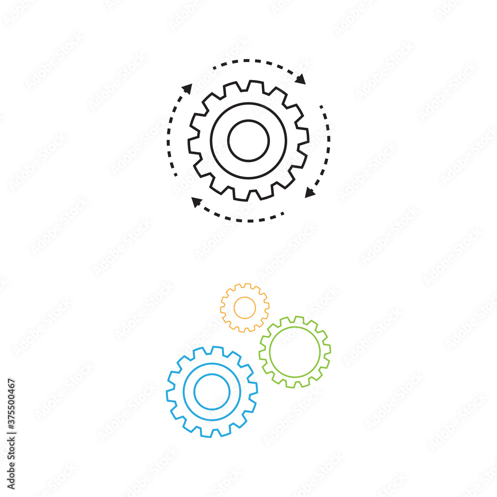 Gear Logo Template vector icon Gear Logo Template vector icon