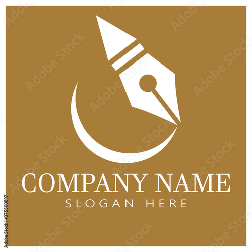 Nib Logo Template vector symbol © evandri237@gmail