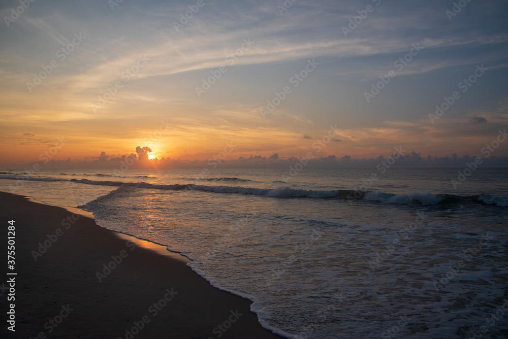 Sunrise on Topsail Island Beach