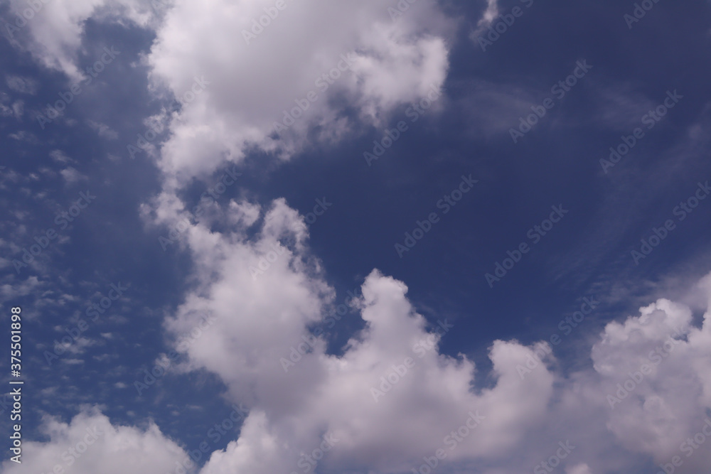 blue sky with clouds