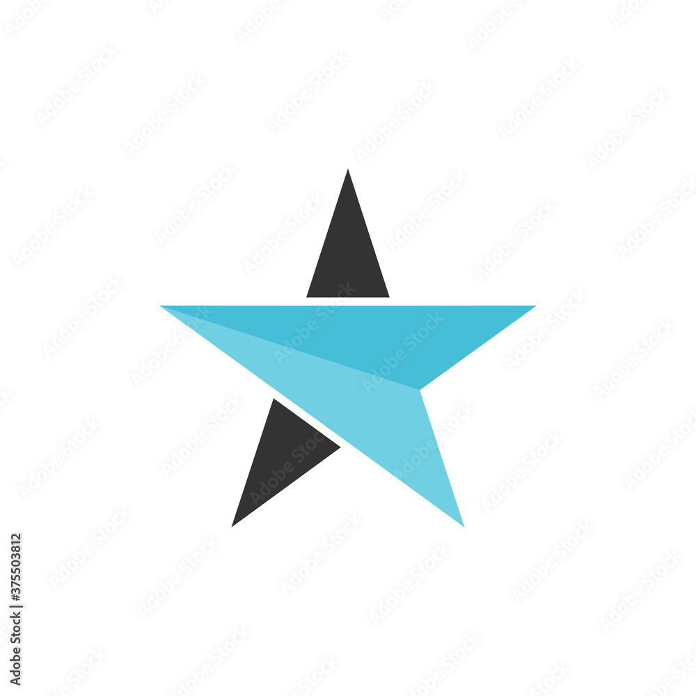 star logo design, flat style template star logo design, flat style template