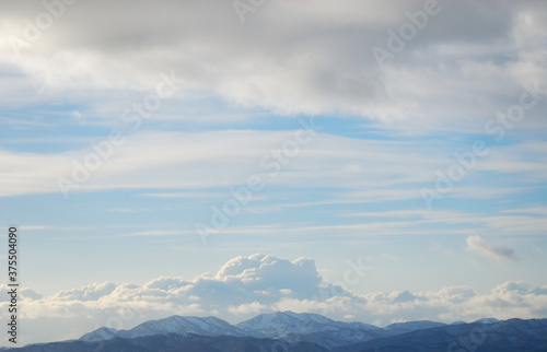 冬　山　空　雲　素材 © KSSM tomo