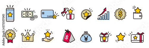 Loyalty Program vector icons set