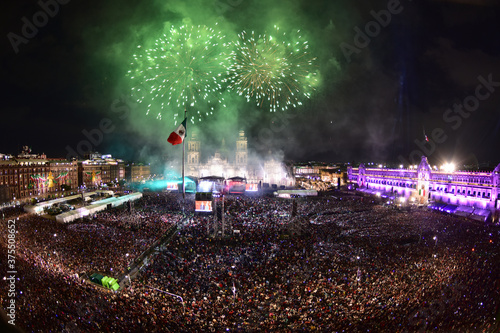 Canvastavla zócalo fiesta mexicana