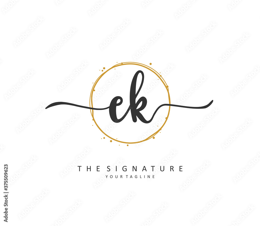 E K EK Initial letter handwriting and signature logo. A concept handwriting initial logo with template element. E K EK Initial letter handwriting and signature logo. A concept handwriting initial logo with template element.