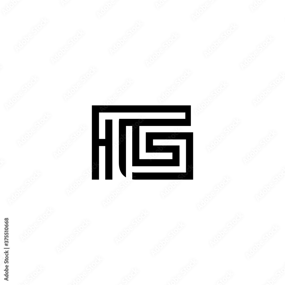 initial letter ig line stroke logo modern initial letter ig line stroke logo modern