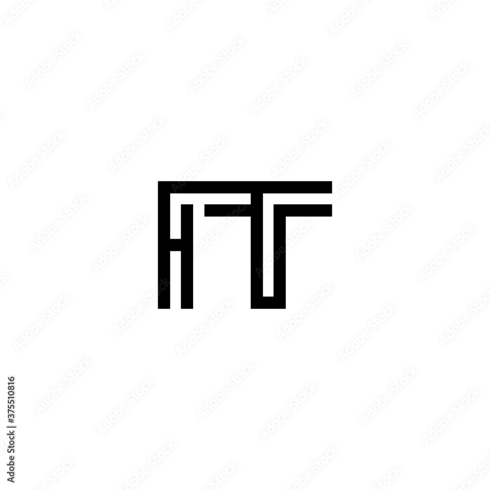 initial letter it line stroke logo modern initial letter it line stroke logo modern