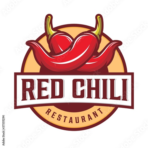 Red chili logo design