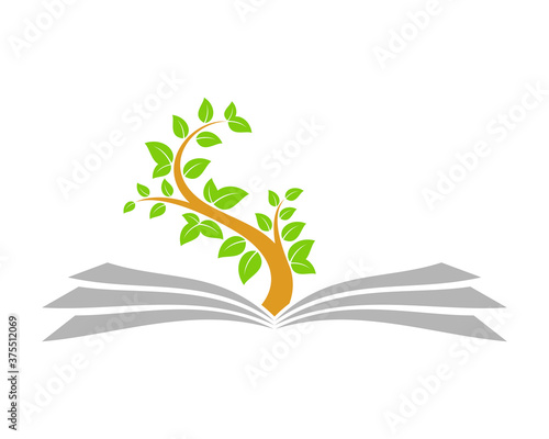 Nature education book planting tree
