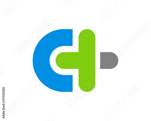 Abstract shape and health cross