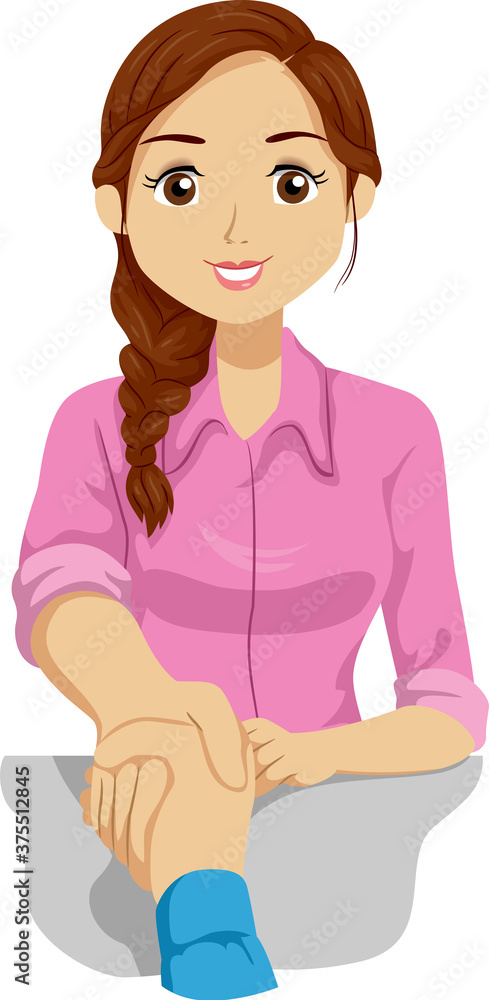Teen Girl Job Hired Shake Hands Illustration Teen Girl Job Hired Shake Hands Illustration