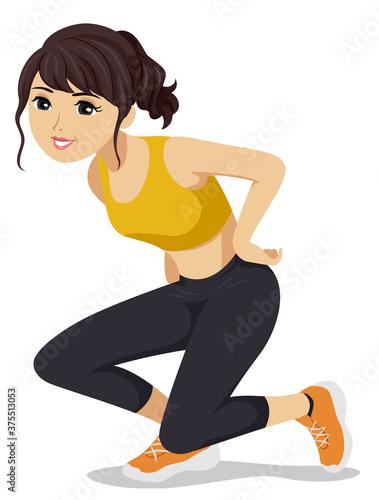 Teen Girl Animal Exercise D...