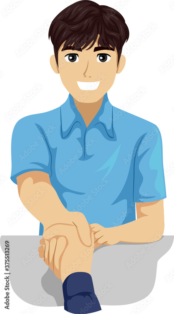 Teen Boy Job Hired Shake Hands Illustration Teen Boy Job Hired Shake Hands Illustration