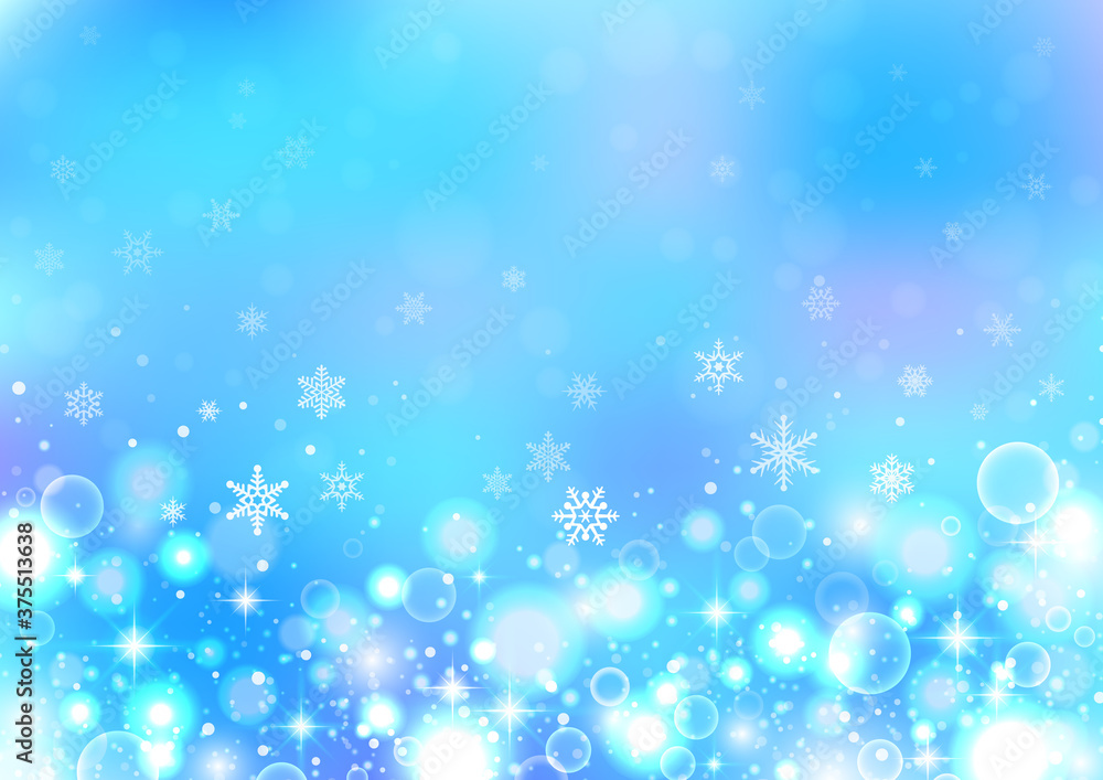 雪の結晶 クリスマス用背景