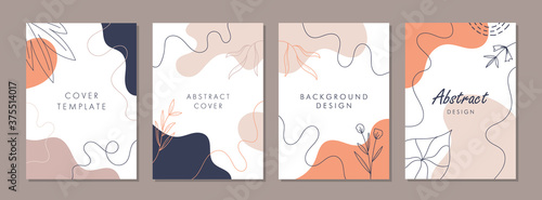 Set of abstract creative artistic templates. Universal cover Designs for Annual Report, Brochures, Flyers, Presentations, Leaflet, Magazine, Stories.