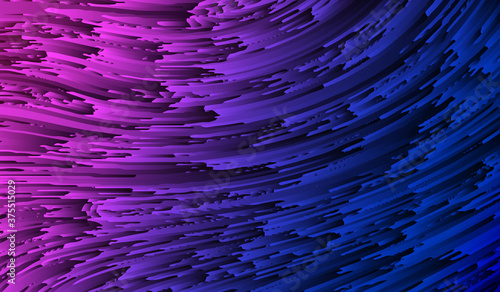Blue purple gradient irregular lines make up an abstract texture background.