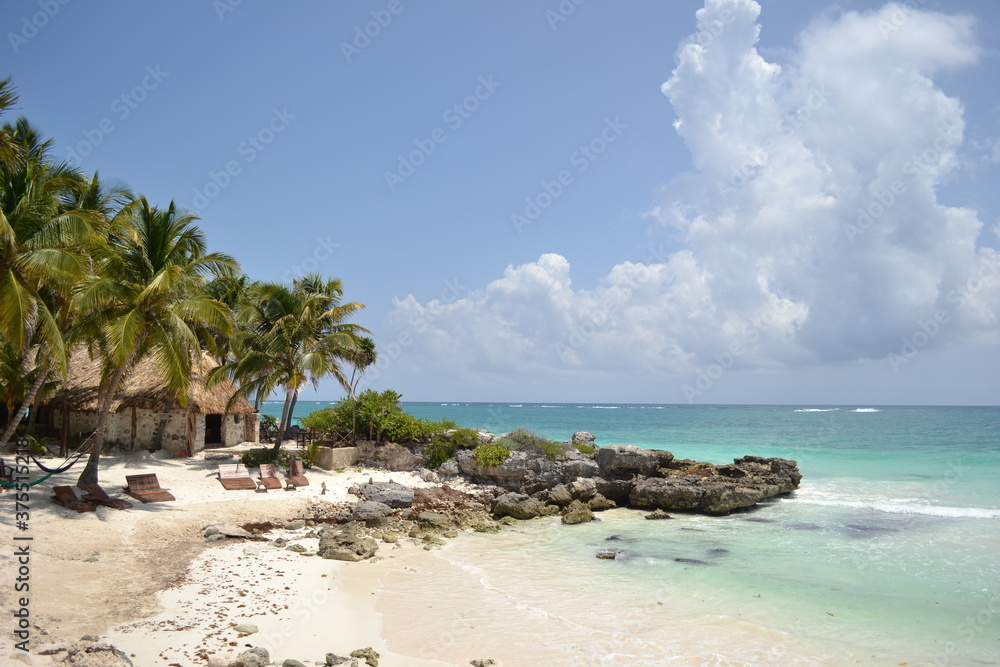 Playa Virgen en Tulúm Quintana Roo Mexico