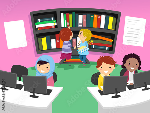 Stickman Kids Computer Book...