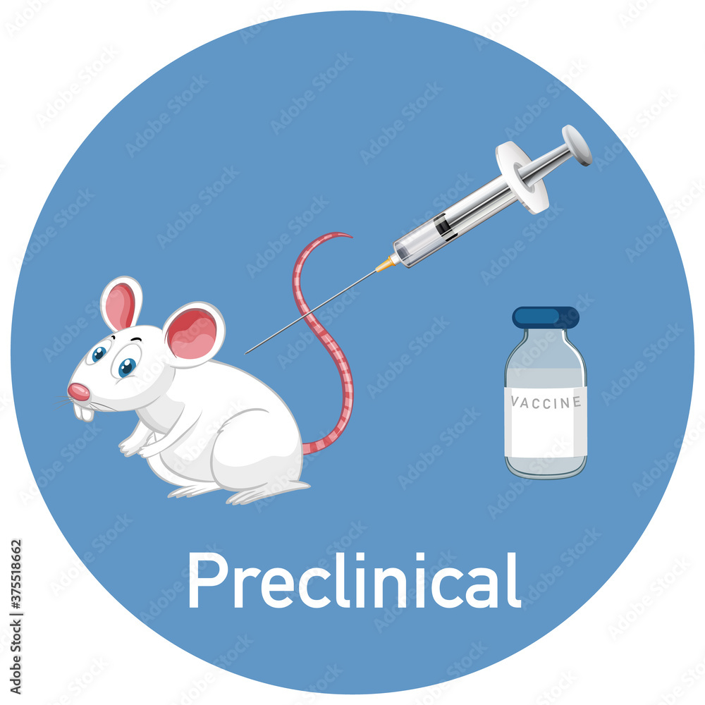 Mice being injected by plastic medical syringe with needle and vial Mice being injected by plastic medical syringe with needle and vial