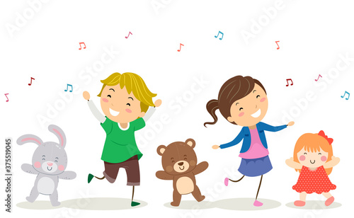 Stickman Kids Dance Stuffed...