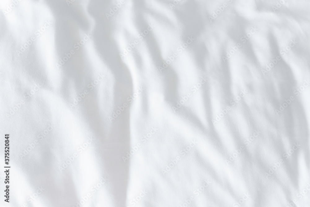 Obraz premium Wrinkle on white cloth blanket